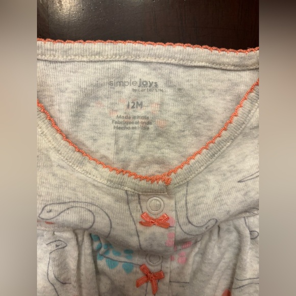 Set of Three Baby Rompers - Simple Joys by Carters - Picture 5 of 12